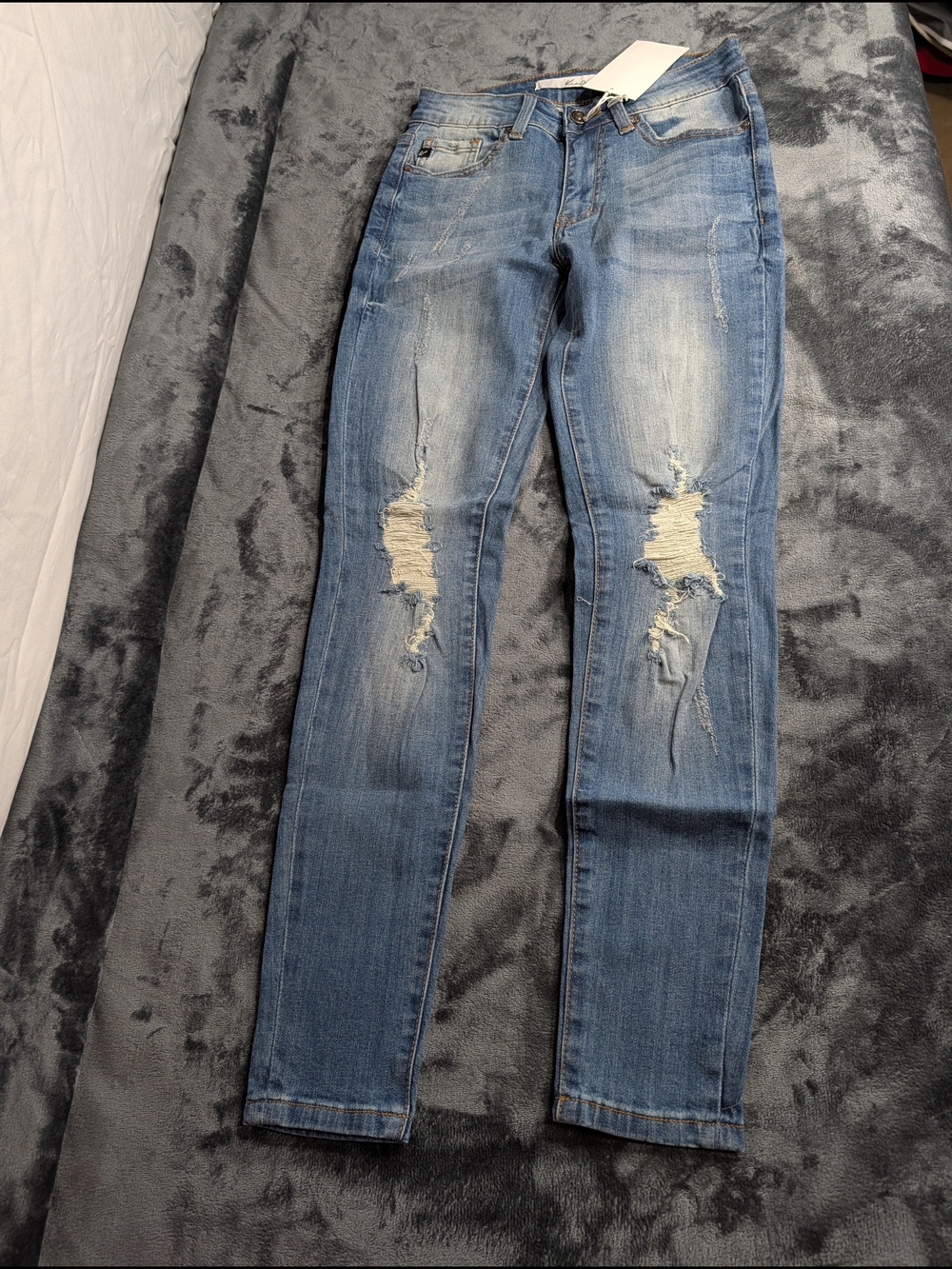 KanCan Light Blue Distressed Skinny Jeans